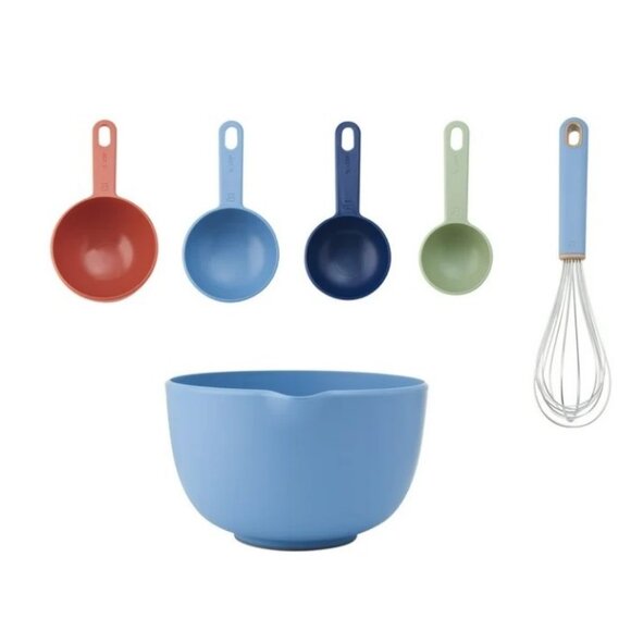 NEW 6Pc Beautiful by Drew Kitchen Baking Set-Blue-Kitchenware - Picture 3 of 5